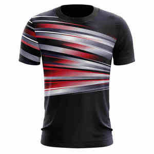 เสื้อยืดแขนสั้นพิมพ์ลายแบบซับลิเมชั่นสำหรับผู้ชาย ผ้าฝ้าย 100% เป็นมิตรกับสิ่งแวดล้อม แห้งเร็ว นุ่ม ระบายอากาศได้ดี น้ำหนัก 300 กรัม - Product Image 1