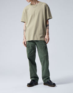 T-shirt décontracté à col rond et manches courtes en coton 100 % pour homme, couleur unie, coupe ample, vente chaude, chemises vierges en gros - Product Image 5