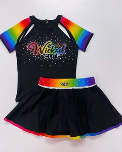 Tenues de compétition Majorette, vêtements de ballet noirs pour filles, uniformes de danse pour enfants 100% polyester - Product Image 1