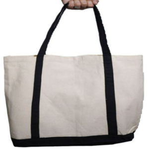 Sac fourre-tout en toile de coton 100% biologique, logo personnalisé imprimé par sublimation, sac d'épicerie réutilisable pour utilisation en supermarché - Product Image 1