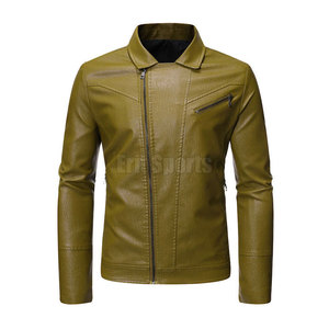 100% <b>Leather</b> Made Men <b>Winter</b> <b>Jacket</b> Premium Quality Best Selling Breathable Fabric Men <b>Leather</b> <b>Jacket</b> For Outdoor Use - Product Image 2