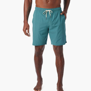 Pantalones Cortos Deportivos de Secado Rápido para Hombre, de Color Sólido, con Cordón Ajustable en la Cintura Elástica, de Longitud Media, Tejido de Poliéster - Product Image 2