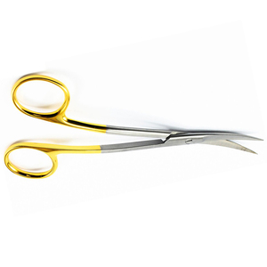 Scissors Curved Surgical Shears Gold Handle Dental <b>Gum</b> Scissors High Quality Stainless Steel Instruments - Product Image 6