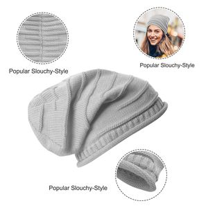 Unisex <b>Winter</b> Warm Knit Beanie Hat Slouchy Baggy Skull <b>Cap</b> in 5 Colors - Product Image 6