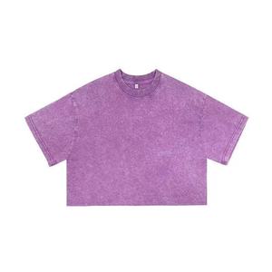 Wholesale Women Crop <b>Tops</b> Women Oversized Cropped Tee Streetwear Cotton Bulk Assortment for USA Buyers - Product Image 3