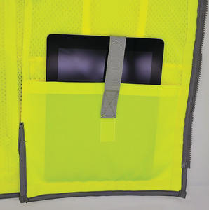 Chaleco de Seguridad de Alta Visibilidad Personalizado para Construcción, Guardias de Seguridad, Ropa de Trabajo Transpirable, Reflectante, con Bolsillos Grandes Disponibles - Product Image 6