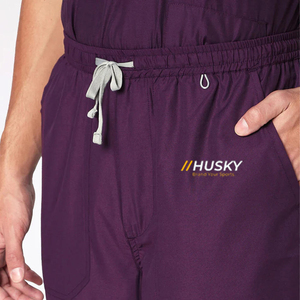 ชุดยูนิเซ็กซ์สำหรับแพทย์และพยาบาล แบรนด์ HUSKY SPORTSWEAR คุณภาพพรีเมียม ผลิตจากผ้าสแปนเด็กซ์/โพลีเอสเตอร์ ทออย่างดี เสื้อคอวี แขนสั้น เหมาะสำหรับโรงพยาบาล - Product Image 6