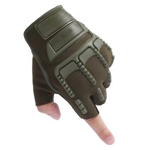 Gants de cyclisme en PU à demi-doigts avec fermeture auto-agrippante pour le cyclisme en plein air, la moto, utilisation estivale, unisexe, respirants, protection antidérapante - Product Image 5