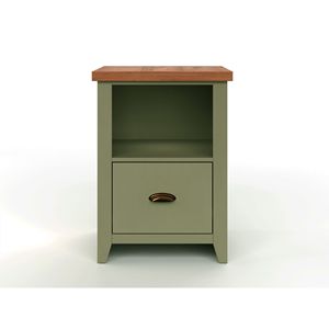 Bridgevine Home 22 pollici 1 cassetto schedario verde salvia e legno di frutta finitura nessun assemblaggio richiesto per la raccolta di vigneto domestico - Product Image 1