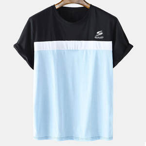 Nouveau T-shirt pour homme tendance, 100% coton, tricoté, respirant, séchage rapide, design classique, coupe confortable, idéal pour les tenues décontractées - Product Image 1