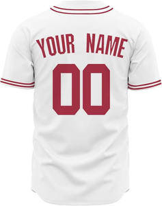 Camiseta de Béisbol Clásica Personalizada al por Mayor con Botones, Unisex, Estampado por Transferencia Térmica en la Parte Delantera, 100% Poliéster de Malla, Tallas Grandes - Product Image 5