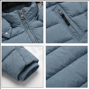 Chaqueta acolchada de hombre de nuevo diseño de alta calidad para hombre al por mayor, chaqueta acolchada gruesa cálida con capucha de plumón de pato para hombre - Product Image 4