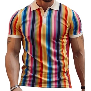 New Men's Polo <b>Shirt</b> 3D <b>Rainbow</b> Printed Men Short Sleeve Casual Summer Clothes Breathable <b>Shirt</b> - Product Image 1