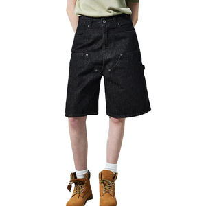 SHH INDUSTRIES Pantalones Cortos de Mezclilla Lavables para Hombre, Ecológicos, Resistentes al Viento, de Cintura Media, Estilo Recto, Casual, 100% Algodón - Product Image 6