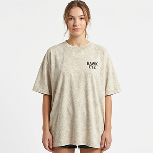 Camiseta de hombros caídos para mujer, estilo urbano, de algodón, lisa, larga, holgada y oversize - Product Image 4
