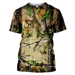 T-shirt à manches courtes pour homme avec impression photo, col rond décontracté, coupe régulière, tissu tissé en polyester - Product Image 2