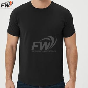 T-shirts pour hommes de qualité supérieure, dernières tendances, vente chaude, coton, été, style tendance, couleur unie, coupe classique - Product Image 2