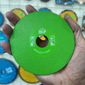 Disque abrasif diamanté HGP 100 mm haute dureté, lame fine de 1 mm pour meuleuse d'angle, verre, carrelage, granit, marbre, coupe à bord lisse, OEM - Product Image 4