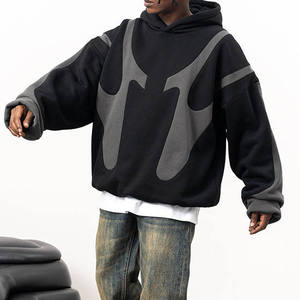 men panel <b>work</b> hoodie color block hoodie utility <b>work</b> hoodie heavyweight hoodie <b>work</b> hooded <b>sweatshirt</b> construction hoodie - Product Image 3