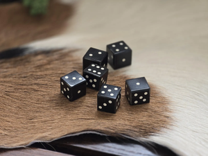 One Medieval Horn Die: Handcrafted <b>Gambling</b> Dice - Product Image 5