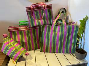 Bolsas de compras de nylon Plástico de polipropileno reciclado sostenible Hecho EN LA India-Opciones a granel PP tejido grande ecológico - Product Image 4