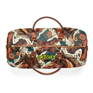 Large Genuine Leather Duffle <b>Bag</b> Travel Weekender <b>Carry</b> <b>On</b> <b>Bag</b> Stylish Holdall with Adjustable Strap for Men & Women - Product Image 3