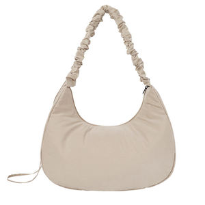 Wholesale Women's Simple Fashion Single Strap Letter Shoulder <b>Bag</b> Zipper Closure 7 Inch Lightweight Recycled <b>Fabric</b> Polyester - Product Image 5