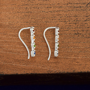 Pendientes Colgantes de Piedras Preciosas Variadas, Plata de Ley S925, Hechos a Mano, Estilo Boho de Lujo, para Bodas y Fiestas, Joyería Fina, Regalos - Product Image 6