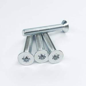 สกรูหัวจมแบบ Torx เกลียวเมตริกและนิ้ว ขนาด M1.6~M10 ผลิตตามมาตรฐาน OEM/ODM DIN965 ISO14581 ทำจากสแตนเลส เกรด 8.8 แบบเรียบ - Product Image 3