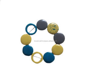 Pulsera de cuentas de moda del exportador y proveedor indio, joyería estándar, cuentas de resina múltiple para uso de regalo - Product Image 2