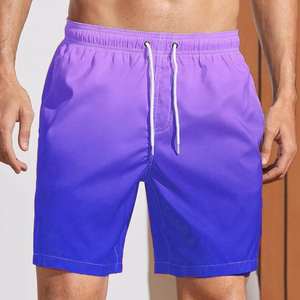 Pantalones Cortos Deportivos de Malla Sólida de Poliéster para Hombre, Elegantes, para Entrenamiento de Alta Intensidad, Deportes, Salidas Casuales, Servicio OEM Disponible - Product Image 2