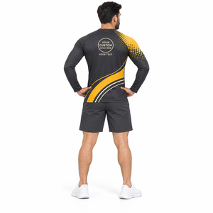Ropa Deportiva al por Mayor para Hombre, Camiseta de Manga Larga con Protección Solar, Spandex/Poliéster, Secado Rápido, UPF50+, Ecológica, Antibacteriana, Personalizada - Product Image 4
