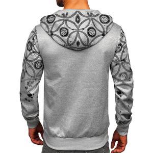 Sweat-shirt personnalisé pour homme, 100% coton, molleton de haute qualité, vêtements de sport, impression numérique multicolore, survêtement, design hiver - Product Image 3