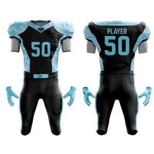Uniformes de football américain de haute qualité, design personnalisé, meilleure impression sublimée, séchage rapide, manches courtes, respirant - Product Image 4