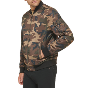 Blousons Bomber pour Hommes à Motif Camouflage Foncé Personnalisé, Vêtements d'extérieur Zippés, Mode Quotidienne, Fournisseur de Marques en Gros - Product Image 3