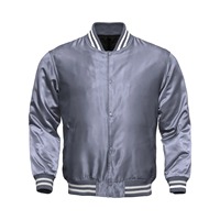 Veste universitaire en satin haute performance, veste de baseball classique pour collège, fabricant, approvisionnement en gros