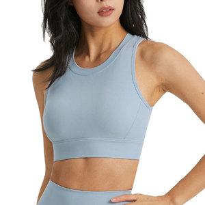 Sujetador deportivo sin costuras para mujer, con efecto push-up, para venta en línea, ropa de gimnasio, sujetador deportivo para yoga, con relleno. - Product Image 6