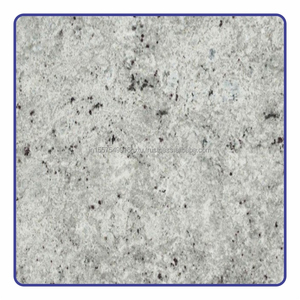 Dalles de granit blanc colonial modernes de 2 cm d'épaisseur, finition brossée flammée, découpées sur mesure pour plans de travail de cuisine et dessus de meuble de salle de bain de villa - Product Image 2