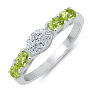 Gourik Zircon Cluster <b>Ring</b> Women 925 Sterling <b>Silver</b> Wedding Lucky Stone Jewelry - Product Image 4