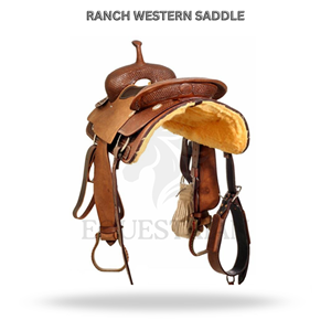 Ranch Western Saddle Horse Riding Saddle Equestrian <b>Equipment</b> - Product Image 2