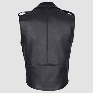 เสื้อกั๊กหนังสำหรับนักขี่มอเตอร์ไซค์ชาย - Product Image 2