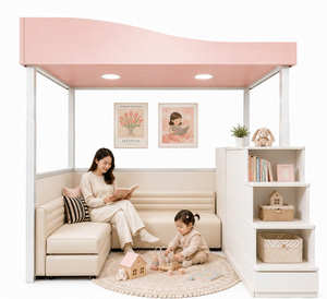 Cama litera eléctrica de acero minimalista ajustable para bebés, niños y niñas, dormitorio, sala de estar, 120x200cm, embalaje para envío Y - Product Image 5