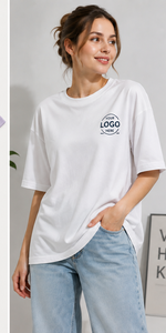 Camiseta de Manga Corta para Mujer, Cuello Redondo, 100% Algodón, Impresión Digital, Personalizable/OEM, Color Completo - Product Image 5