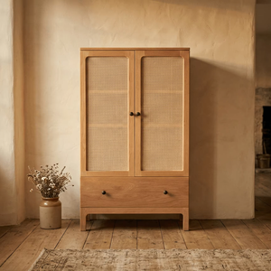 Armoire convertible en bois écologique et durable Altan, style scandinave, armoire en bois massif, finition naturelle - Product Image 6