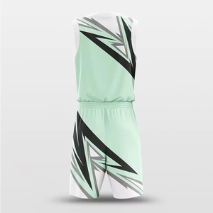 Ventes en gros de maillots et shorts de basket-ball personnalisés avec logo, sublimation, polyester, séchage rapide, pour enfants et adultes, OEM - Product Image 2