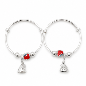 925 Sterling Silver Ladybug Charm <b>Bracelet</b> High Polish Adjustable Kids Girls Fashion Jewelry Gift Daily Wear Party <b>Cute</b> Animal - Product Image 5