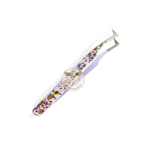 Custom Logo High Quality Stainless Steel Eyelash Tweezers with Fully Customized Printing Solid Color Options-Beauty <b>Tools</b> - Product Image 2