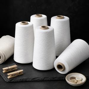 Hilo de Algodón Peinado Compacto NE 28s/1, 100% Algodón, Alta Resistencia, Suave, Hilo de Tejer Premium para Producción de Prendas y Textiles - Product Image 2