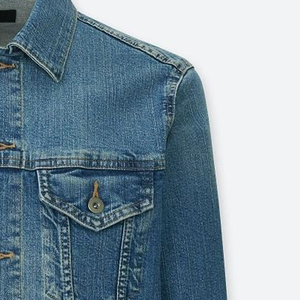 Factory Made Custom Unisex Denim Jacket Slim Fit Casual Outerwear <b>Stand</b> Coated Breathable Streetwear Button Cotton Jean Jacket - Product Image 3