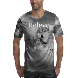 DTG/DTF OEM Men Double Layer Long Sleeve T-shirt <b>Comfortable</b> Size Polyester/Cotton Jersey Breathable Quick Dry Low Price - Product Image 1